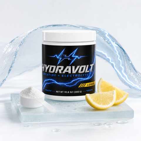 HYDRAVOLT jar in a liquid-glass dome, water below